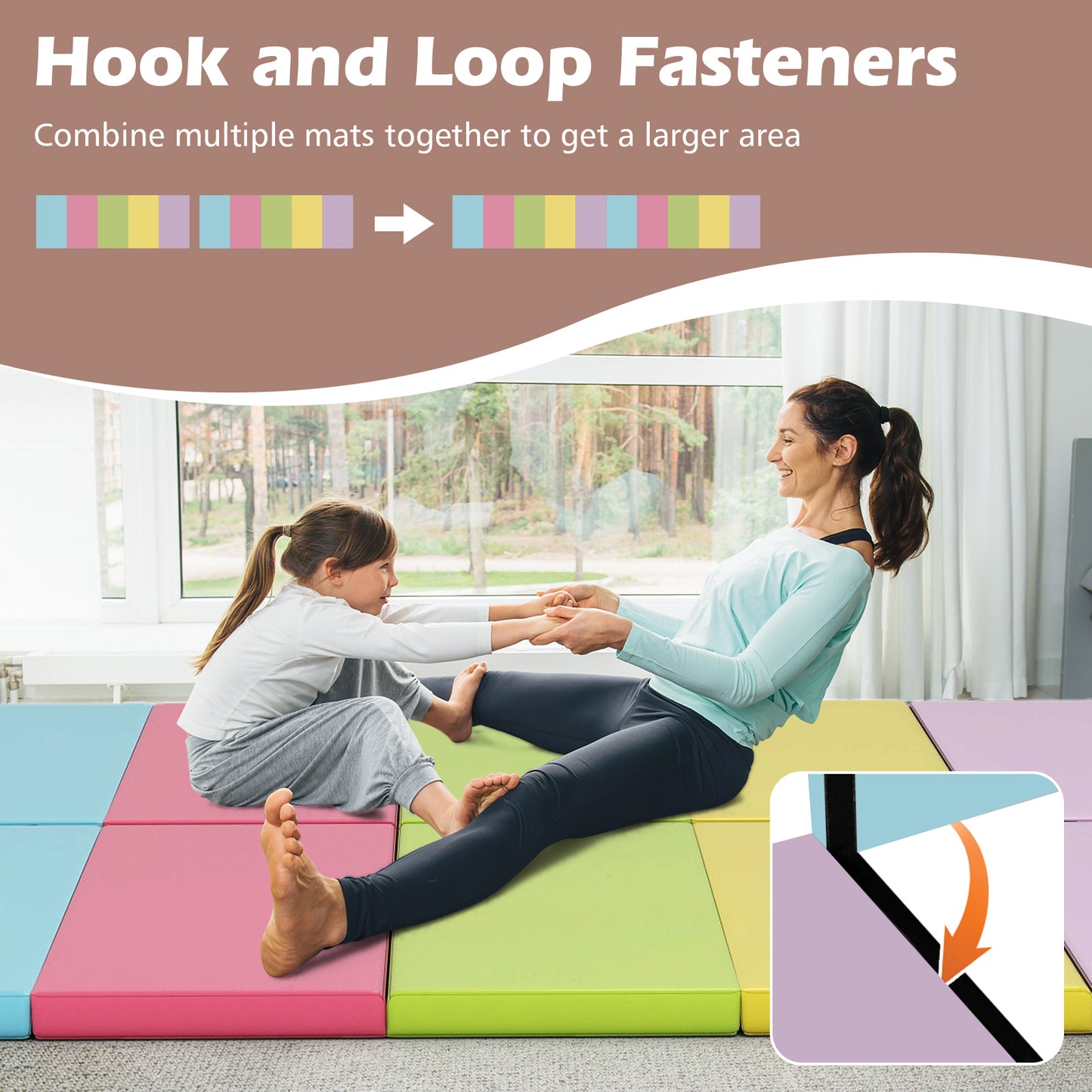 5-Panel Folding Gymnastics Mat for Kids, Green Yoga & Gym Mats at Gallery Canada