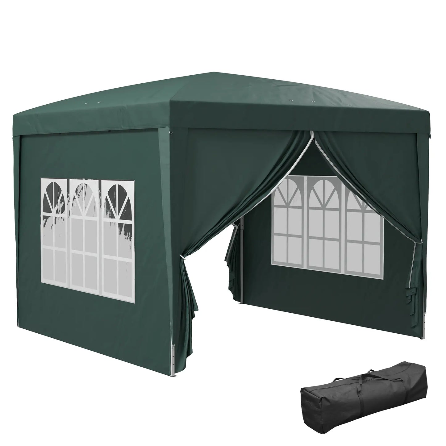 9.7'x9.7' Outdoor Pop Up Tent, Wedding Gazebo, Green Pop Up Canopies at Gallery Canada