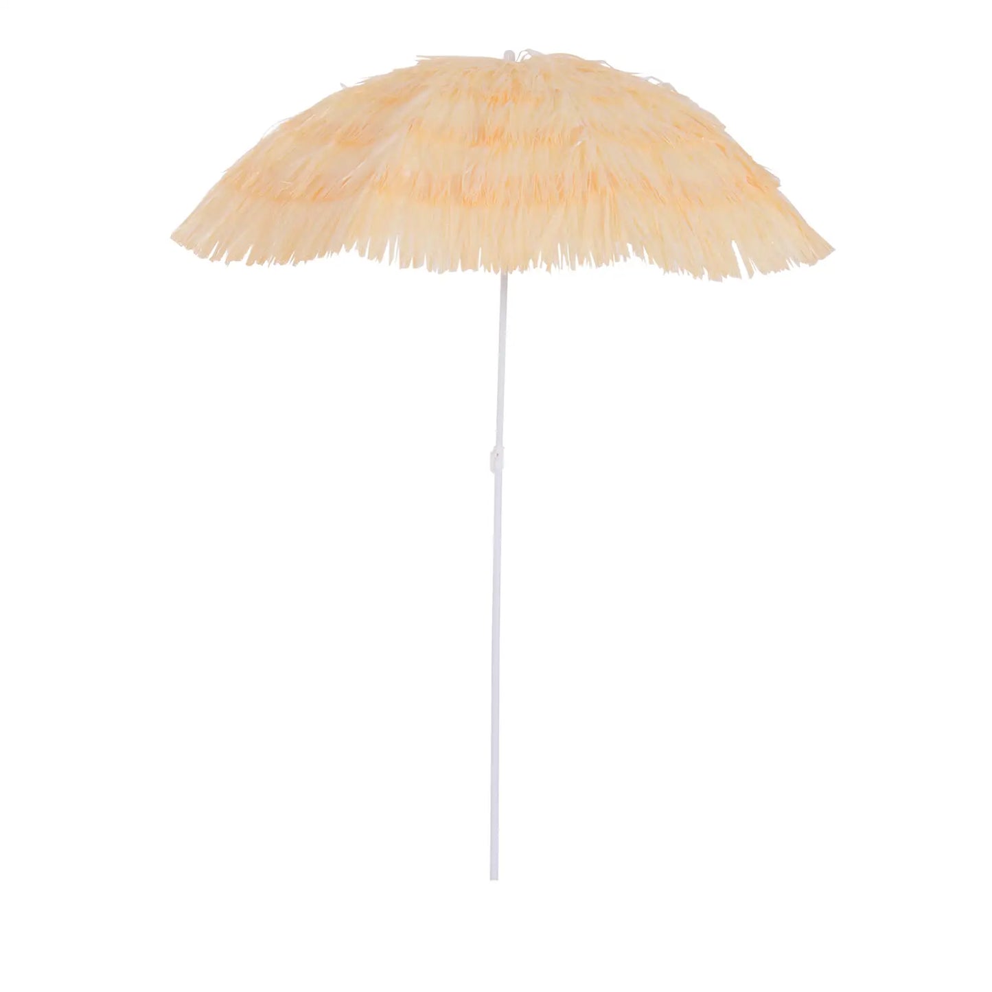 6FT Beach Umbrella, Tilt Sunshade, Adjustable Height, Wheat Beach Umbrellas at Gallery Canada