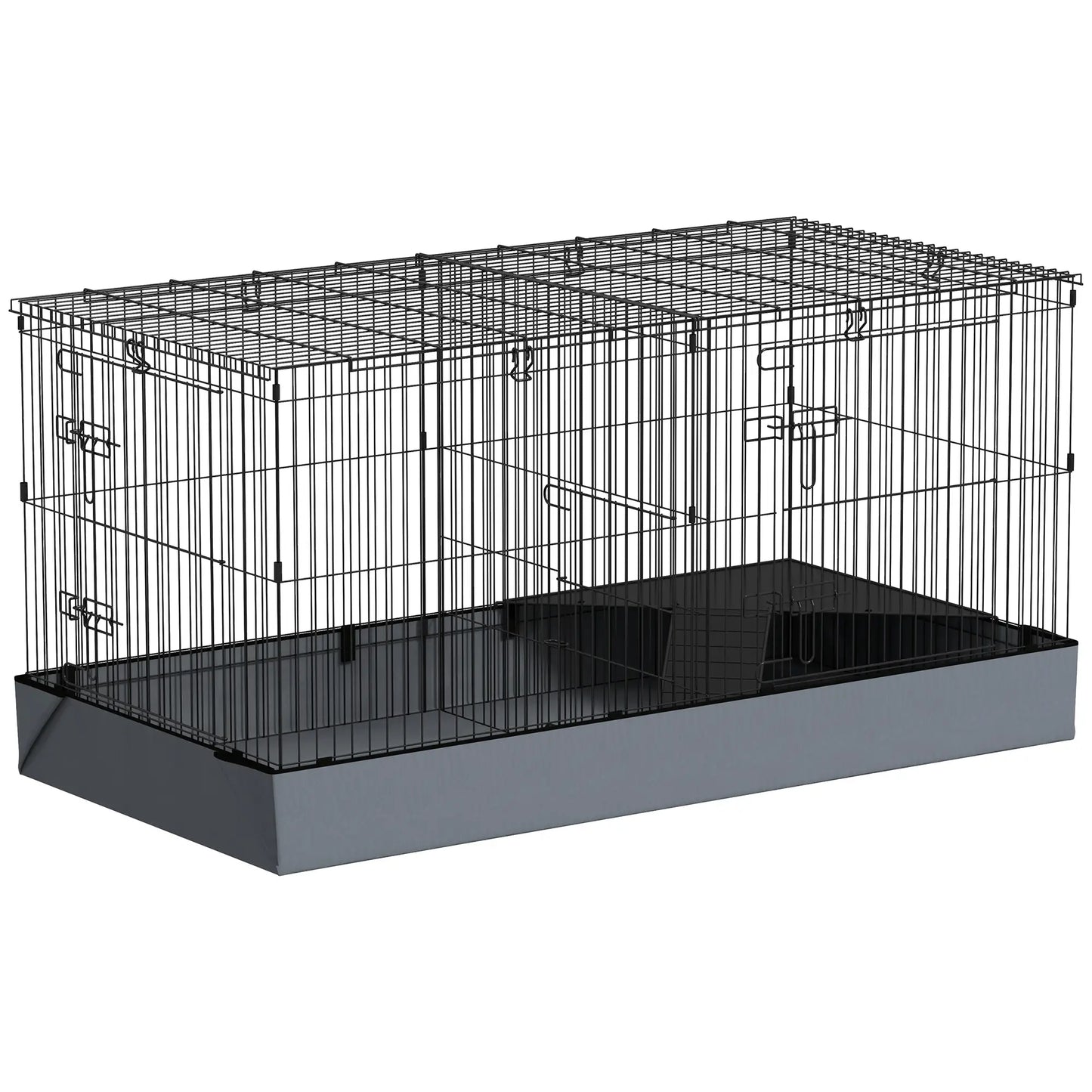 Guinea Pig Cage, Removable Top, 2 Areas, Waterproof Liner, Ramp, Perch Houses & Habitats at Gallery Canada
