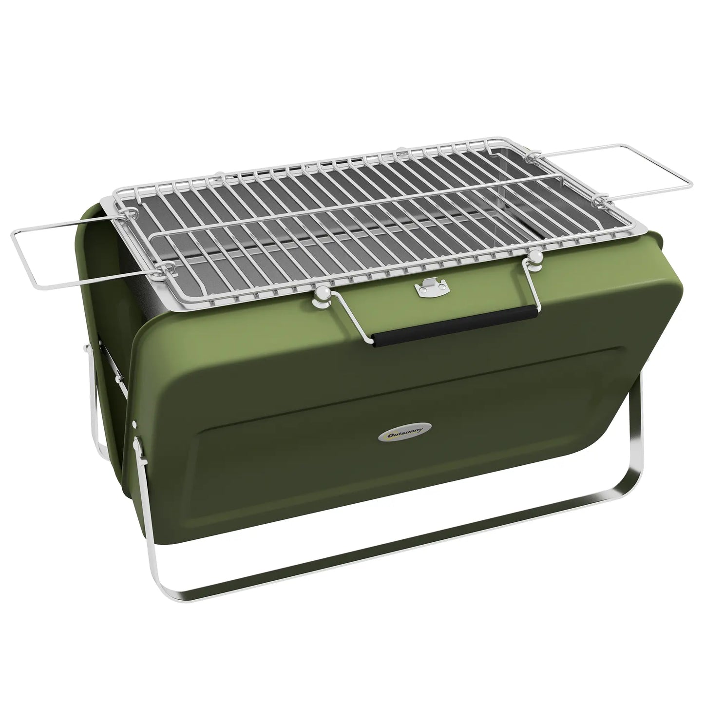 Metal Portable BBQ Grill, Green Charcoal BBQ Grils at Gallery Canada