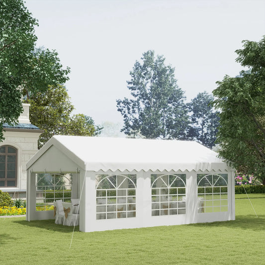 Heavy Duty Party Tent with Sidewalls, White Canopy Tents White at Gallery Canada