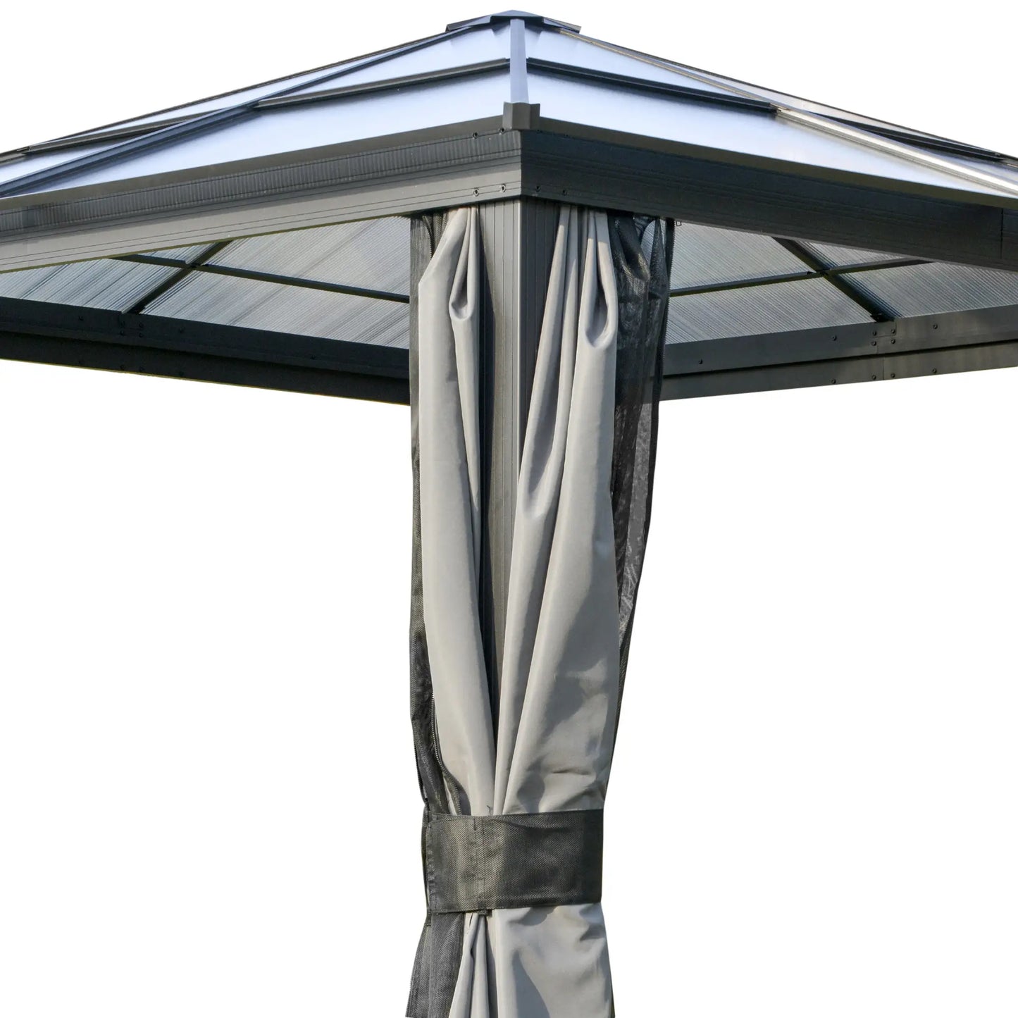 10x10ft Hardtop Gazebo, Aluminum Frame, Polycarbonate Canopy Gazebos at Gallery Canada