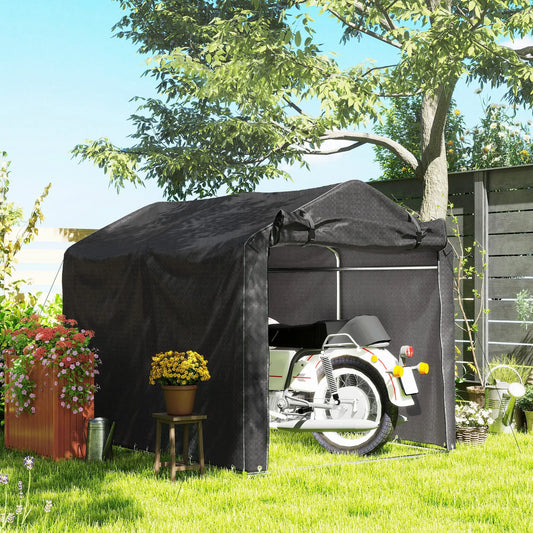 Outdoor Storage Shed, UV Resistant Bike Tent, Portable for Motorcycle, Black Portable Shed Black at Gallery Canada