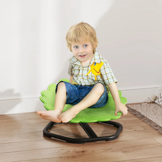 Flower-Shaped Kids Swivel Chair, Non-Slip Sensory Chair, Green Kids Chairs & Seating Green, Black at Gallery Canada