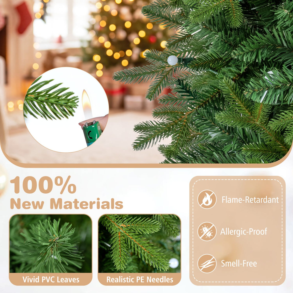 6.3 FT Smart Christmas Tree 230 RGB LED Lights, Green Christmas Tree at Gallery Canada