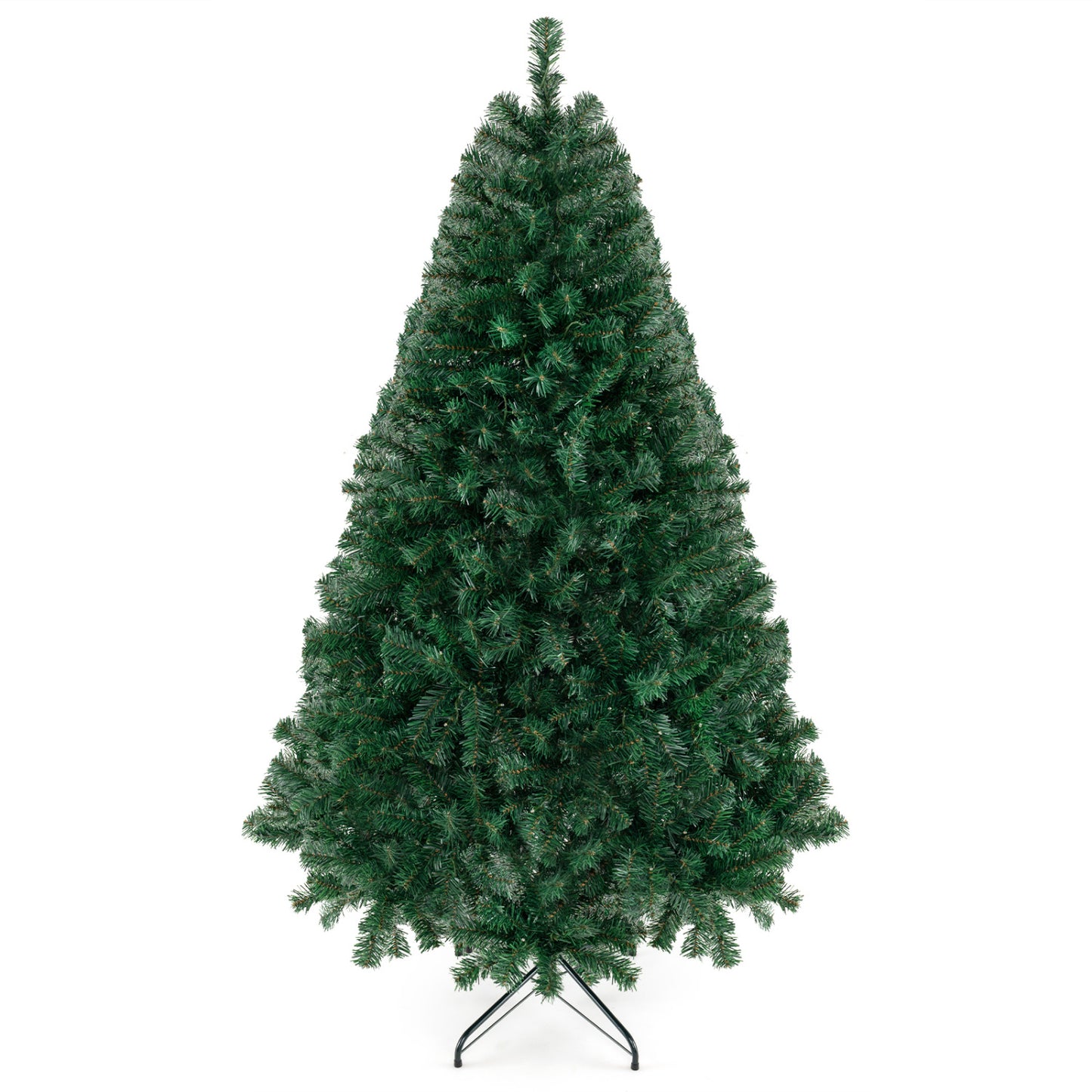 Sapin de Noël artificiel pré-éclairé de 6 pieds, LED, vert