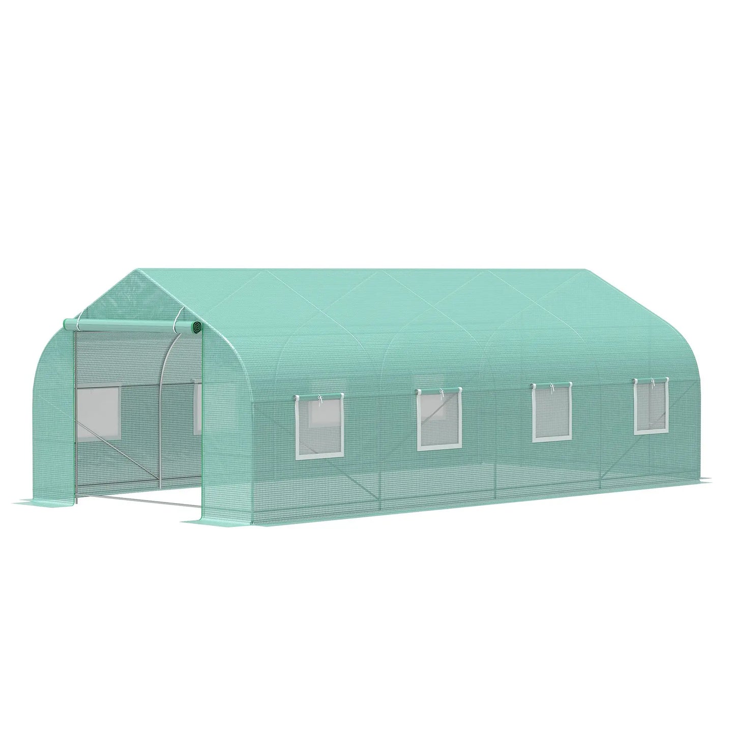 20x10x7ft Walk-in Greenhouse, Outdoor Plant Growth Shed, Green Walk In Greenhouses at Gallery Canada