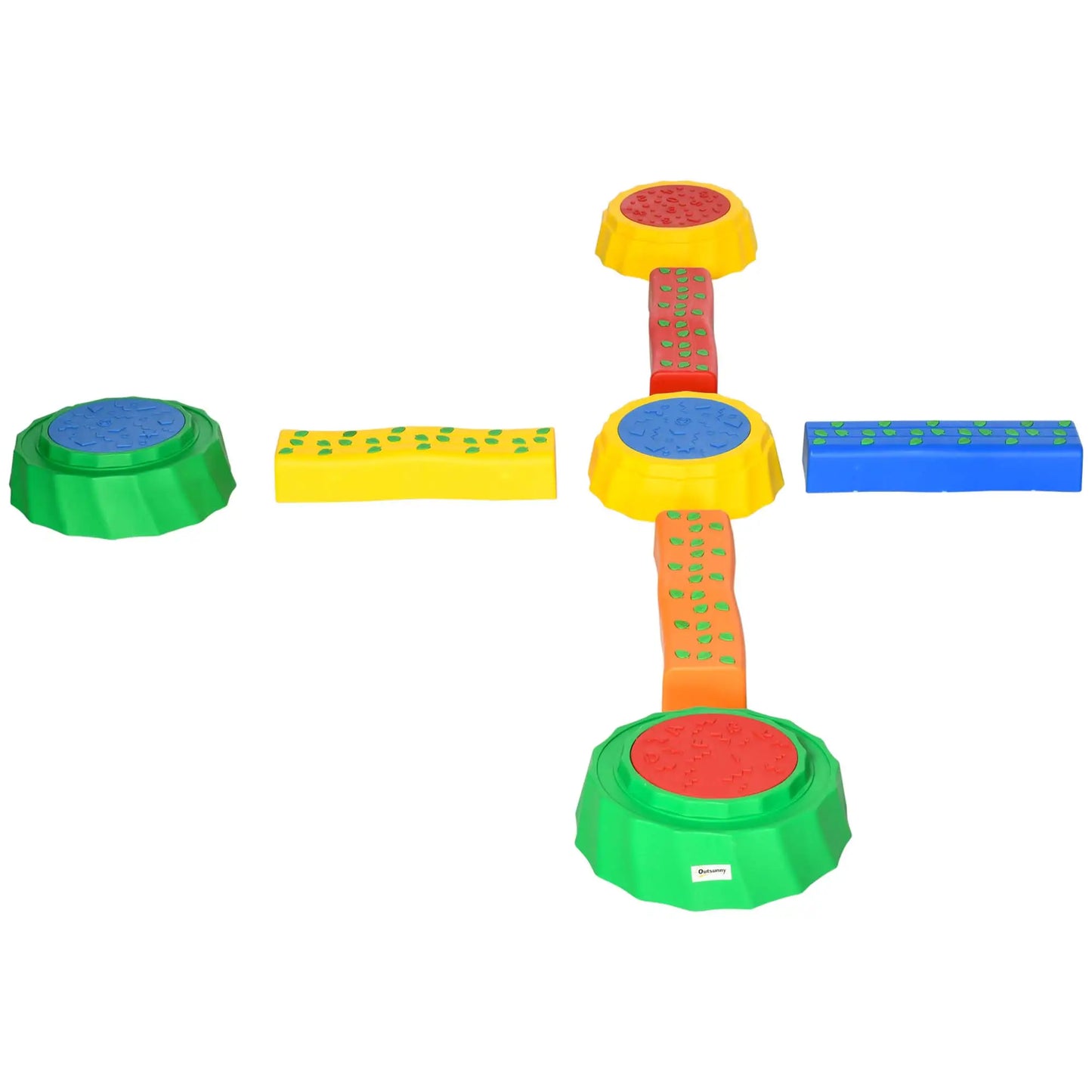 8pcs Balance Beam for Kids, 4 Sensory Pads, 4 Beams, Non-Slip, Stackable, Multicolored Baby Gym & Playmats at Gallery Canada