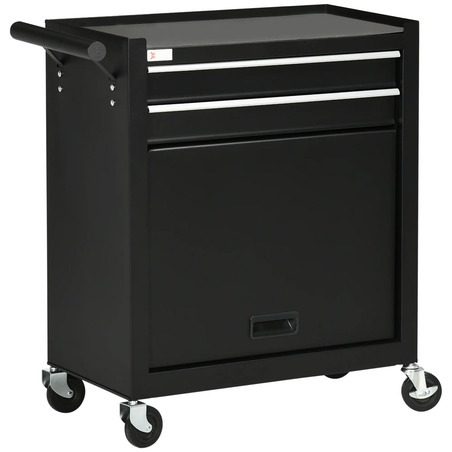 2-Drawer Rolling Tool Chest, Metal Cabinet, Black Tool Organizers at Gallery Canada