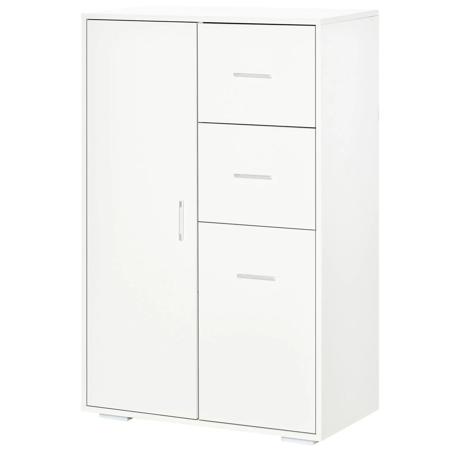 White Storage Cabinet, 2 Drawers and 2 Cabinet, Kitchen Sideboard, White Storage Cabinets at Gallery Canada