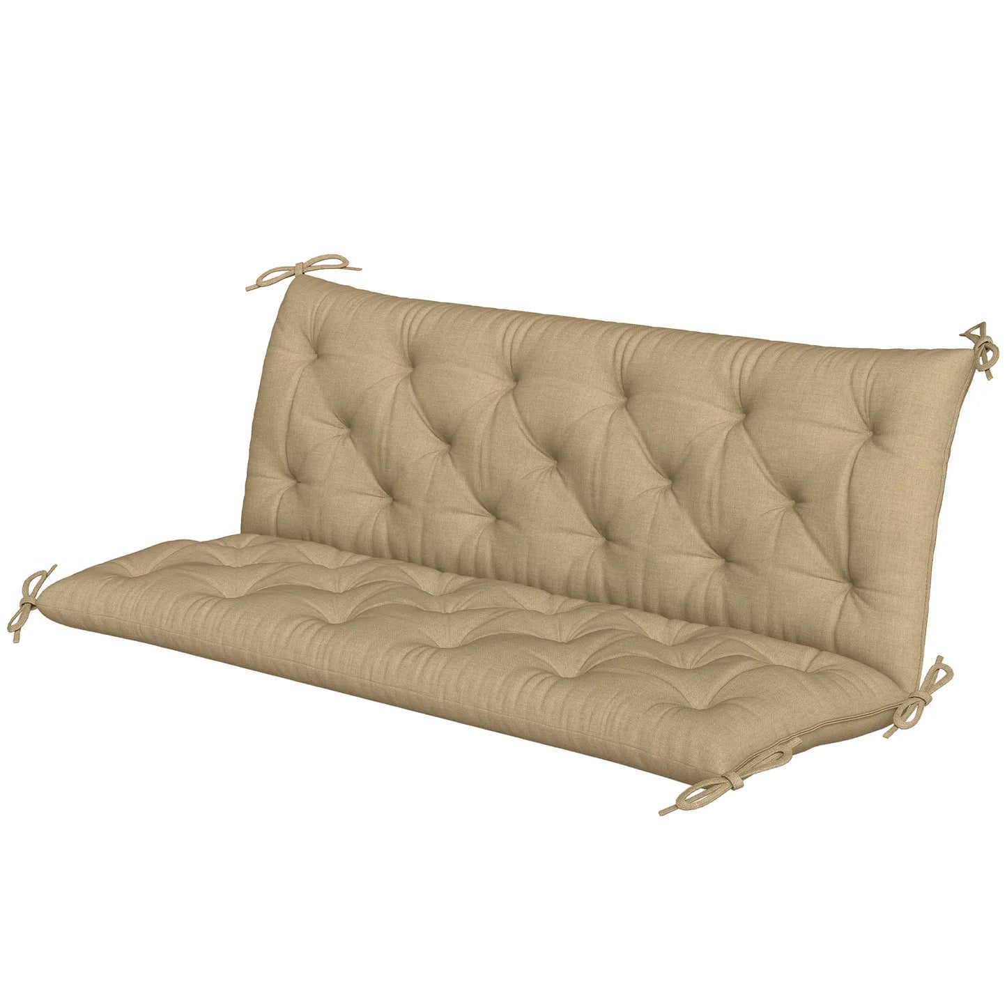 3-Seater Bench Swing Replacement Cushions, Patio Garden, Beige Patio Chair Cushions at Gallery Canada