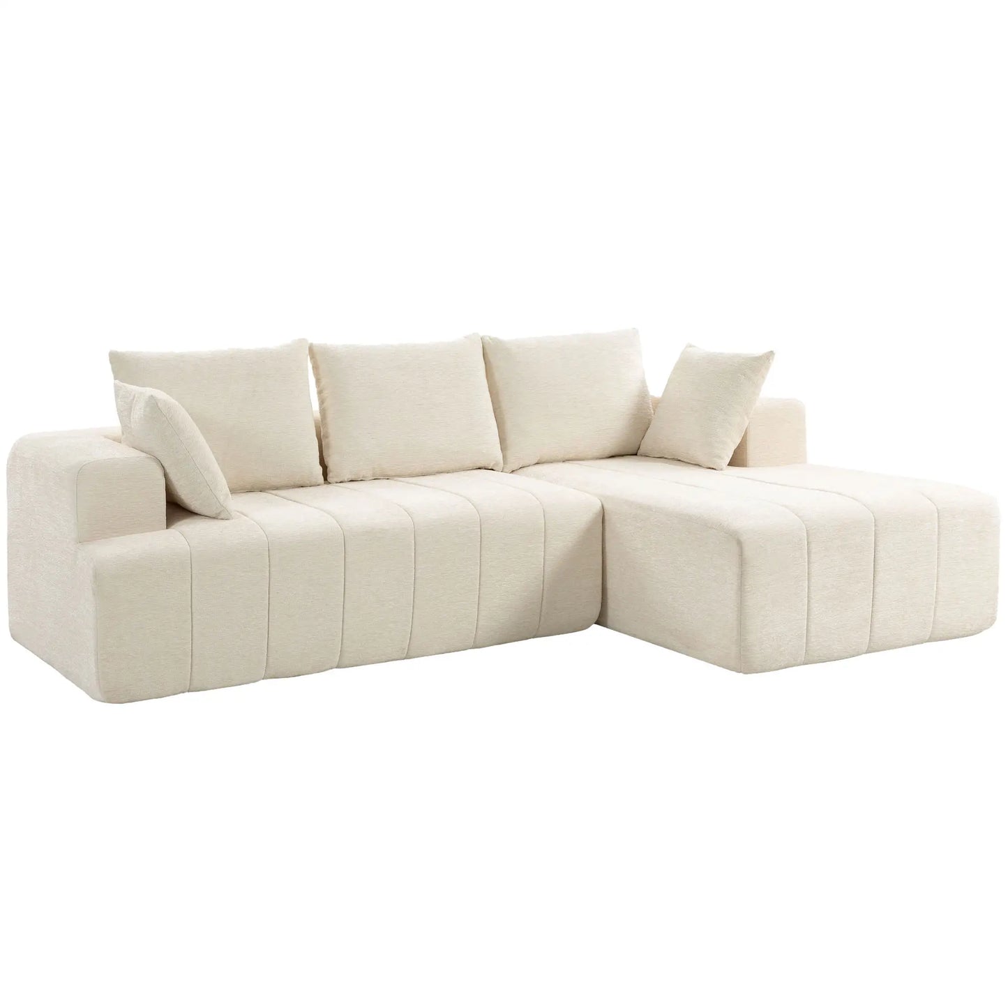 "101" Canapé d'angle modulaire, 3 places en forme de L, Beige