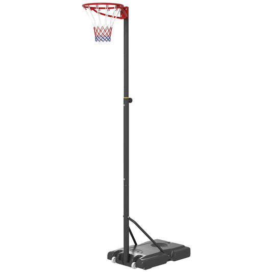 Portable Basketball Hoop, Basketball System, 8-10ft Height Adjustable, with Wheels and Fillable Base - Gallery Canada