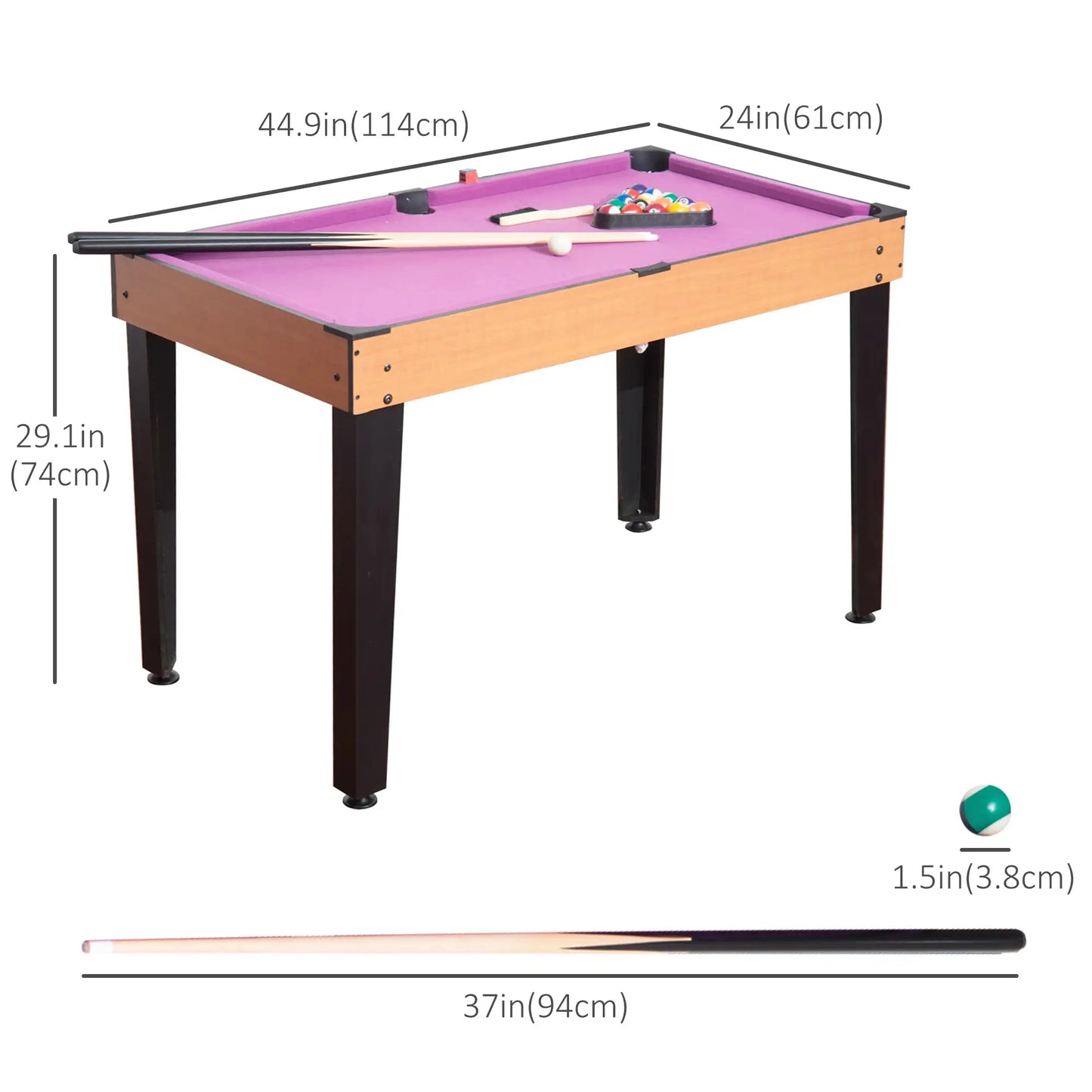 3 in 1 Multi-Use Mini Games Table Tennis, Billiard, Air Hockey Set Game Tables at Gallery Canada