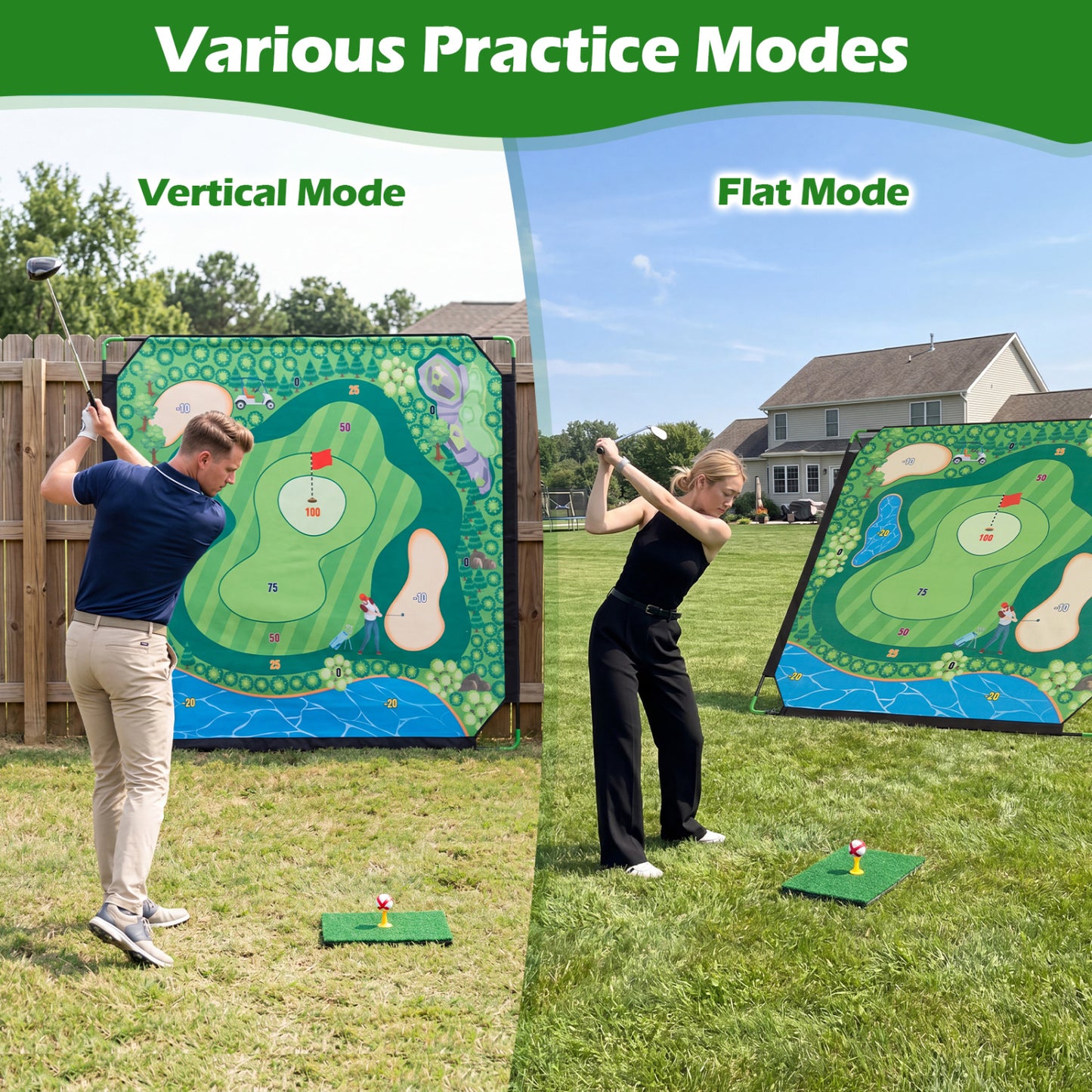 71" Golf Chipping Game Set for Indoor & Outdoor Practice Sport Equipments at Gallery Canada