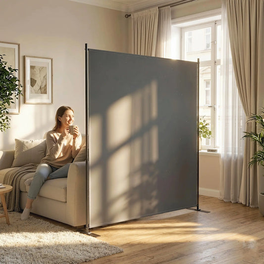 Outdoor Privacy Screen, 70.9" x 70.9", Dark Grey