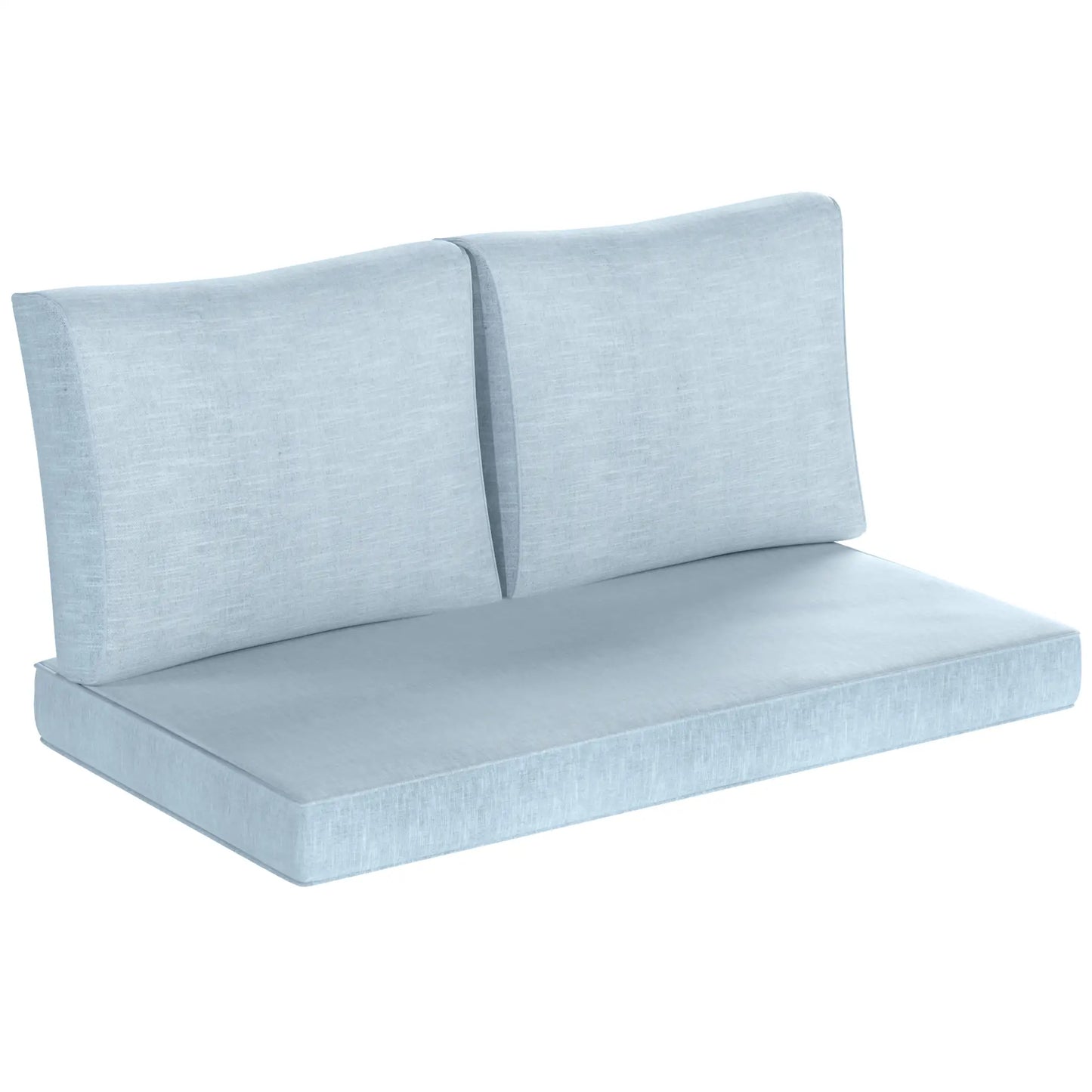 Outdoor Seat Cushions With Backrest, Loveseat Double Sofa, Light Blue Patio Chair Cushions at Gallery Canada