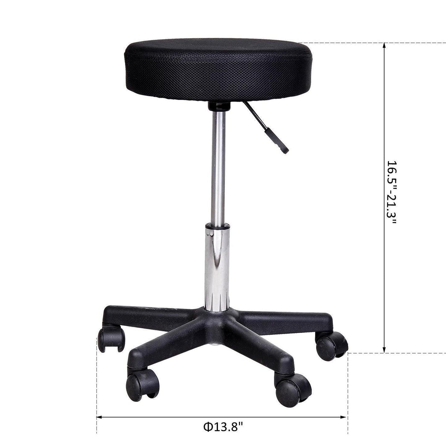 Adjustable Hydraulic Swivel Massage Salon Stool Facial Spa Tattoo Saddle Chair with 3 Changeable Seat Covers, Red/White/Black at Gallery Canada