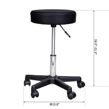 Adjustable Hydraulic Swivel Massage Salon Stool Facial Spa Tattoo Saddle Chair with 3 Changeable Seat Covers, Red/White/Black at Gallery Canada