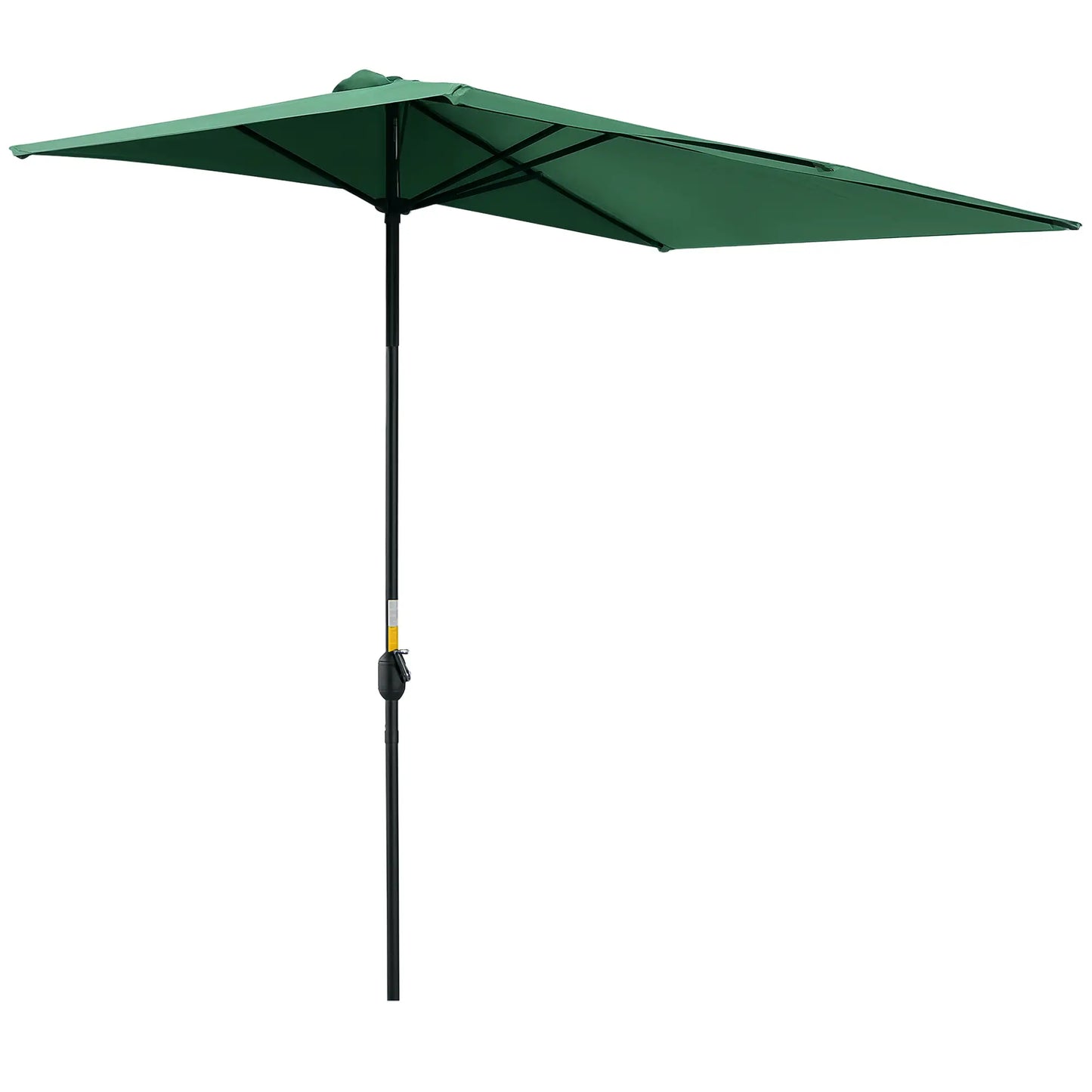 8ft Half Umbrella, Outdoor Balcony Parasol, Patio Sun Shade, Green Sun Umbrellas at Gallery Canada