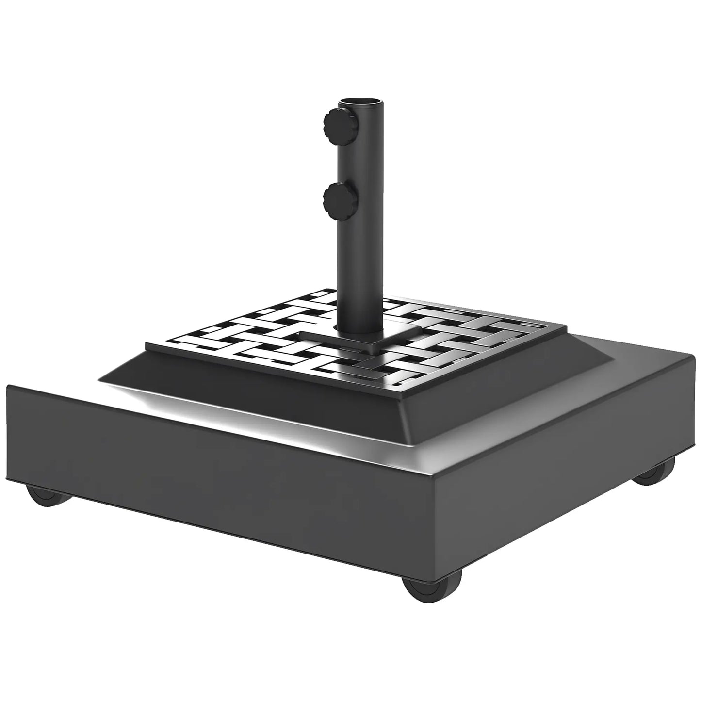 Outdoor Umbrella Base With Wheels, Heavy Duty, Black Umbrella Bases at Gallery Canada