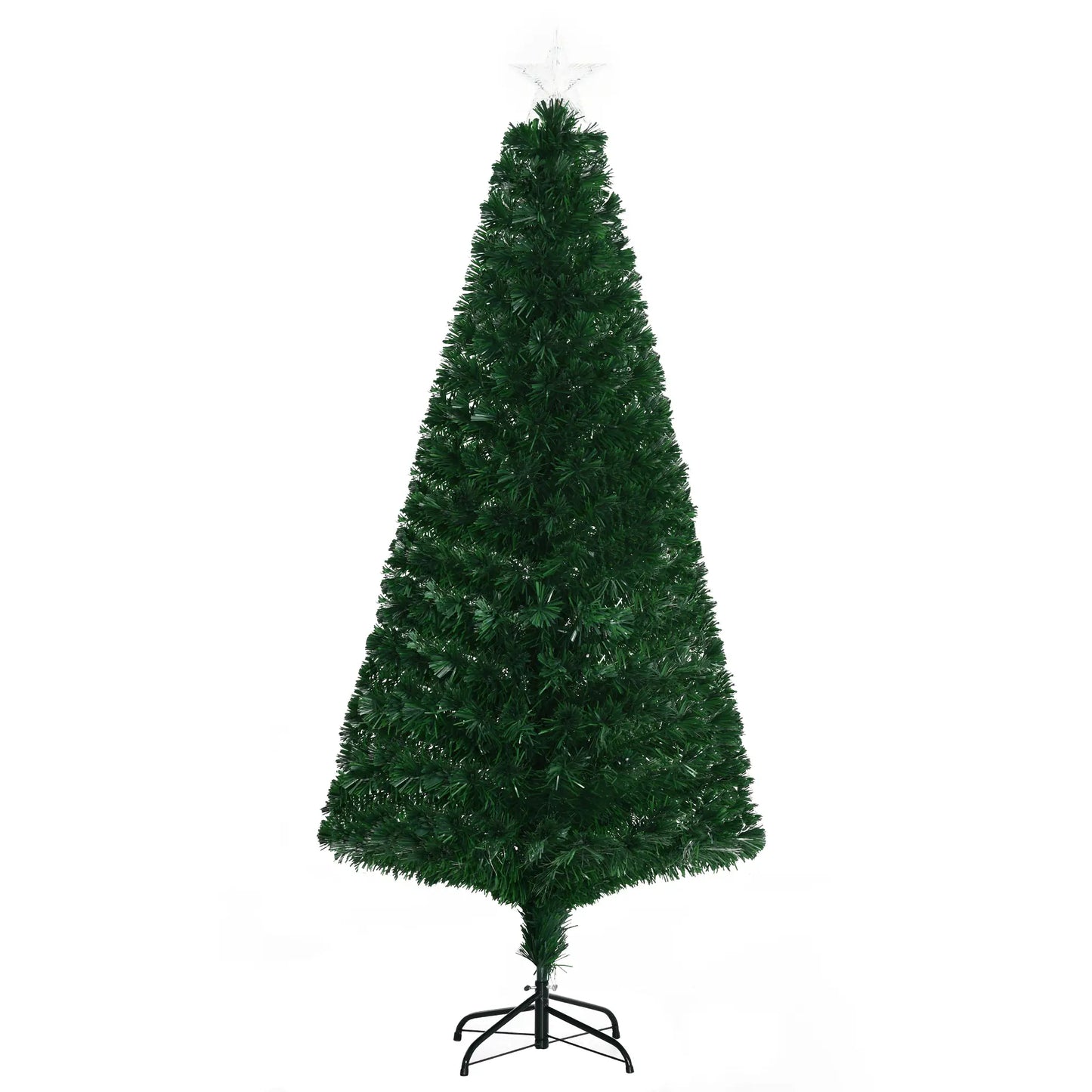6FT Pre-Lit LED Artificial Christmas Tree, with Stand, Green Pre Lit Christmas Trees at Gallery Canada