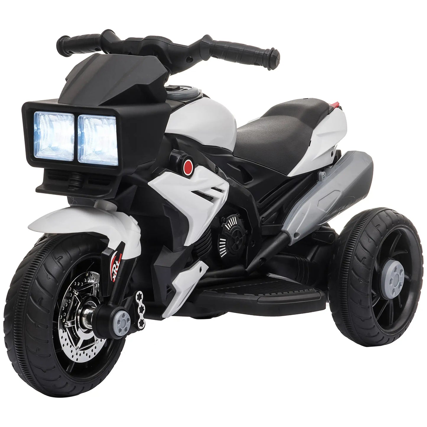 Kids Electric Motorcycle Ride-On Toy, 6V Battery Powered, White Electric Motorcycles at Gallery Canada