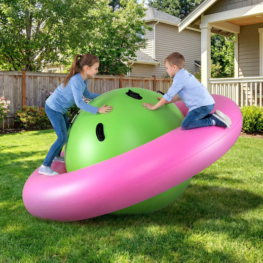 7.5 Foot Giant Inflatable Dome Rocker Bouncer, Pink Toy Sports Pink at Gallery Canada