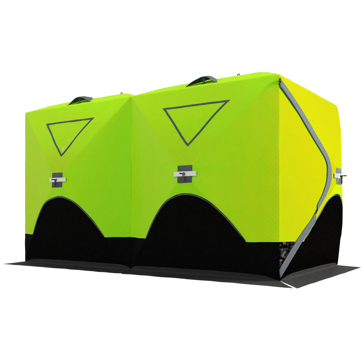 8-Person Insulated Ice Fishing Tent, Ventilation Windows, Carry Bag, -22℉, Green Ice Fishing Tents at Gallery Canada