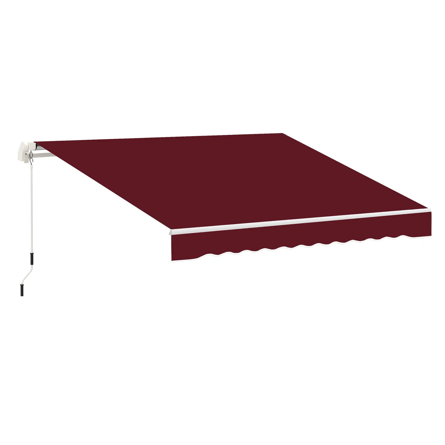 11' x 10' Retractable Awning Fabric, UV Protection, Wine Red Awning Fabric Replacement at Gallery Canada