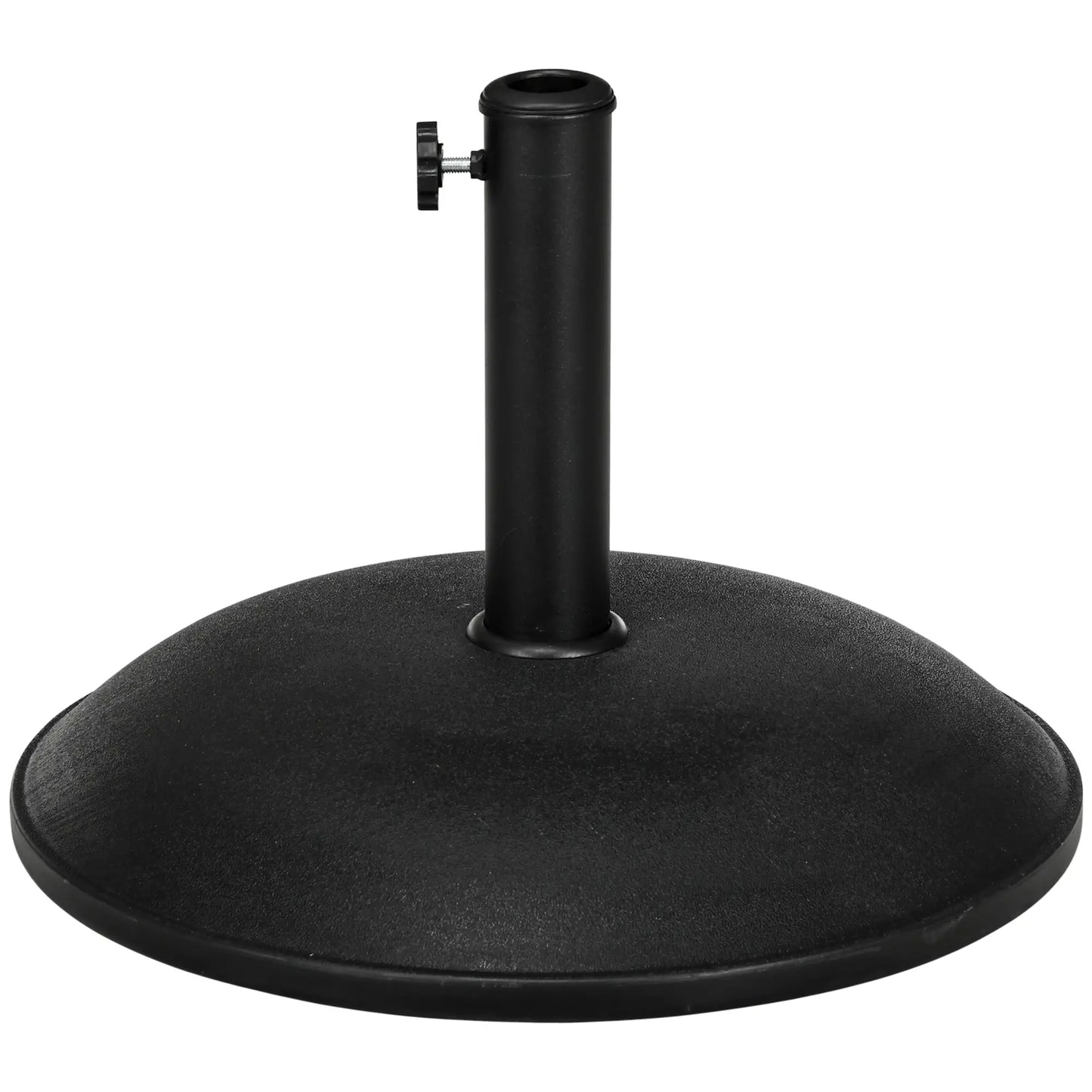 44 lbs Cement Umbrella Base, 19" Heavy Duty Round Stand, Black Umbrella Bases at Gallery Canada