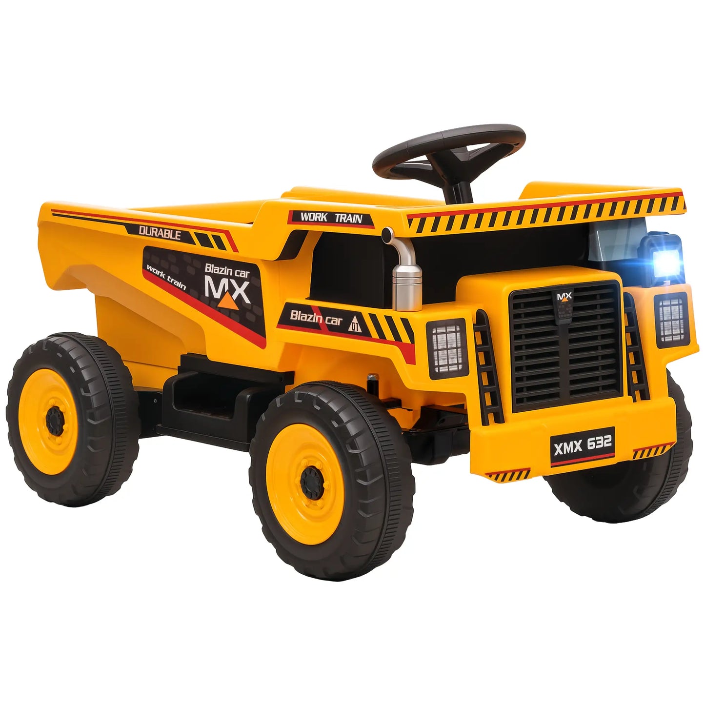Kids Electric Car, Ride On Dump Truck, 12V, Yellow Toy Excavators at Gallery Canada