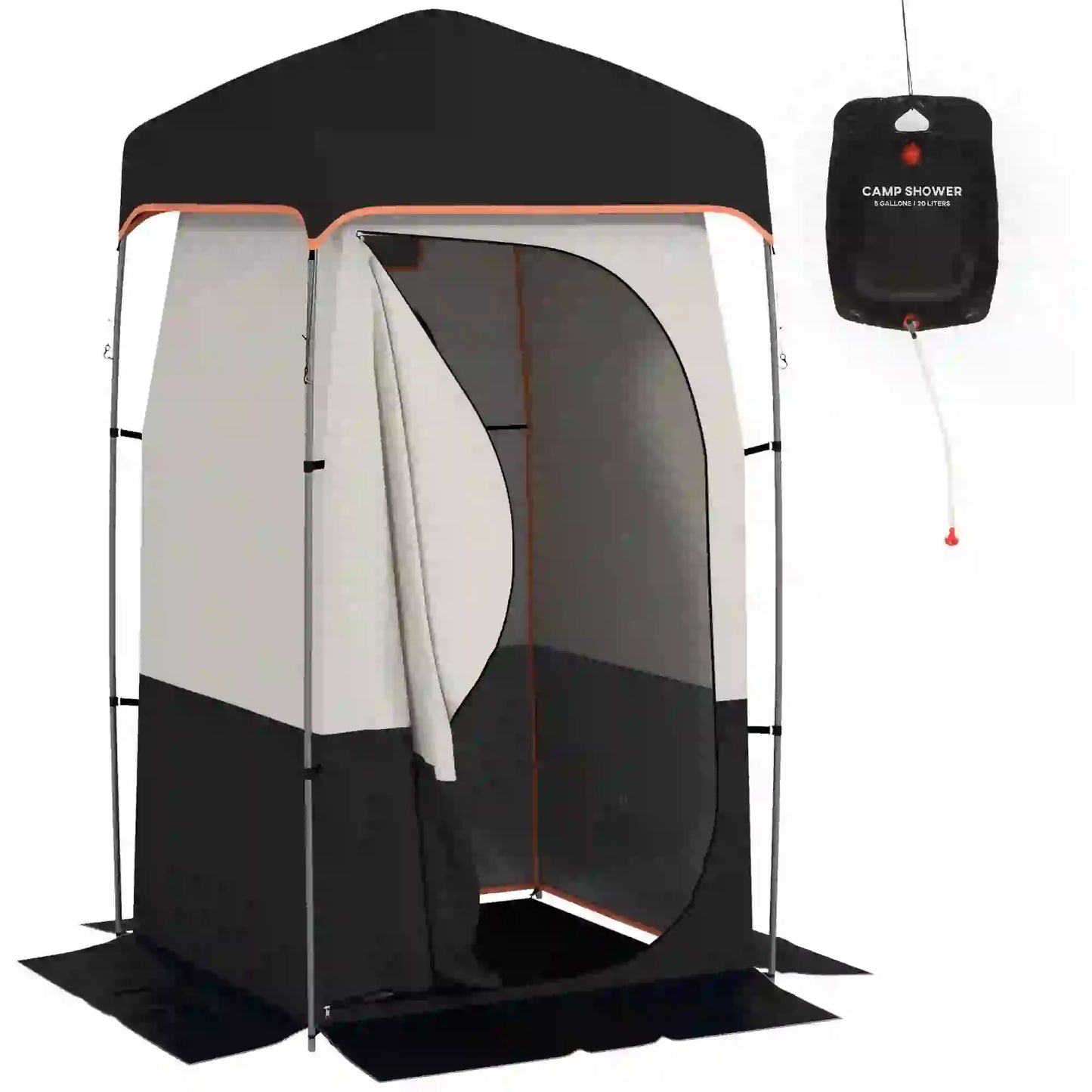 Camping Shower Tent, Portable Privacy Shelter, Black Camping Tents at Gallery Canada