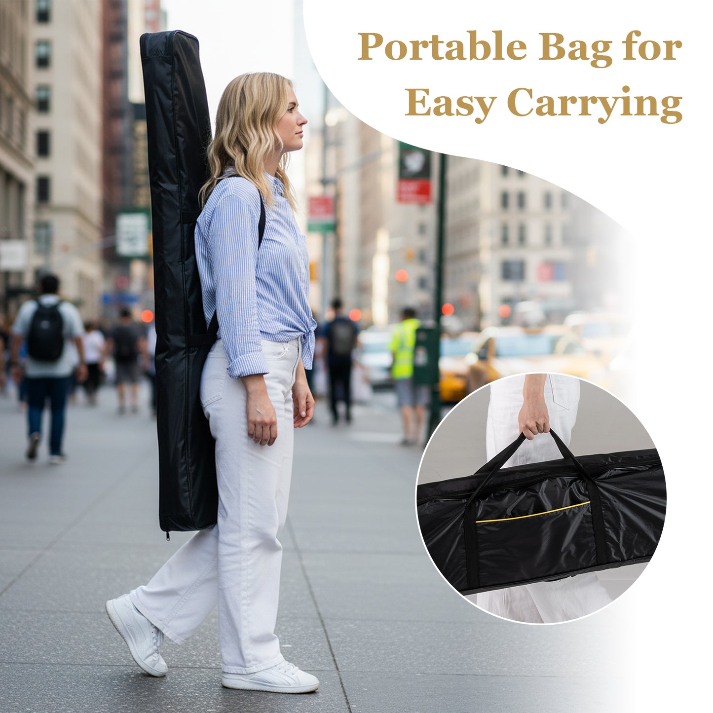 88-Key Electric Piano Keyboard with Adjustable Stand and Portable Bag, Black Pianos & Keyboards at Gallery Canada