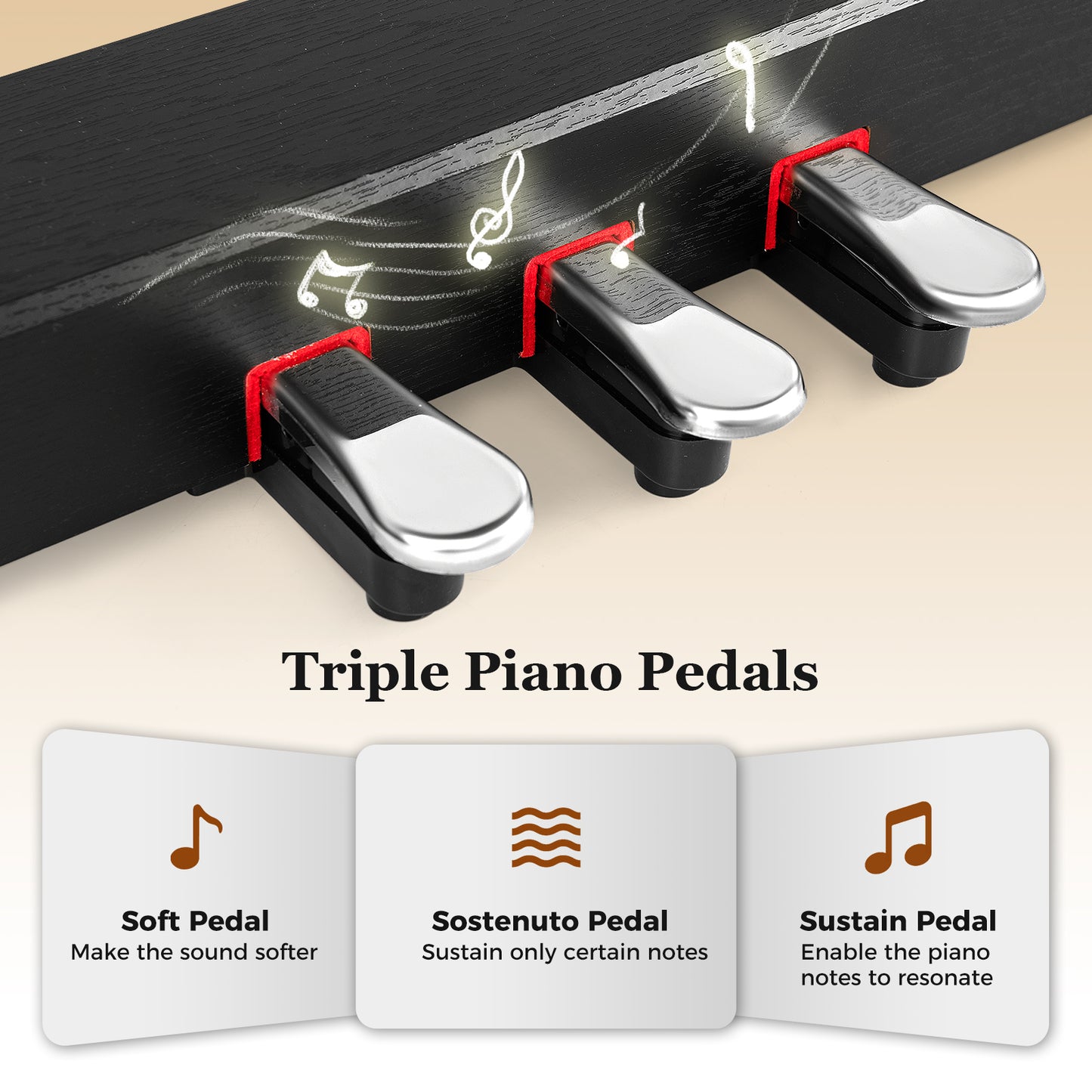 88-Key Hammer Action Weighted Keyboard, Furniture Stand, Black Pianos & Keyboards at Gallery Canada
