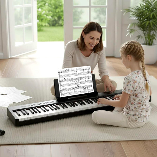 88 Keys Velocity-Sensitive Piano Keyboard, Black Pianos & Keyboards Black at Gallery Canada