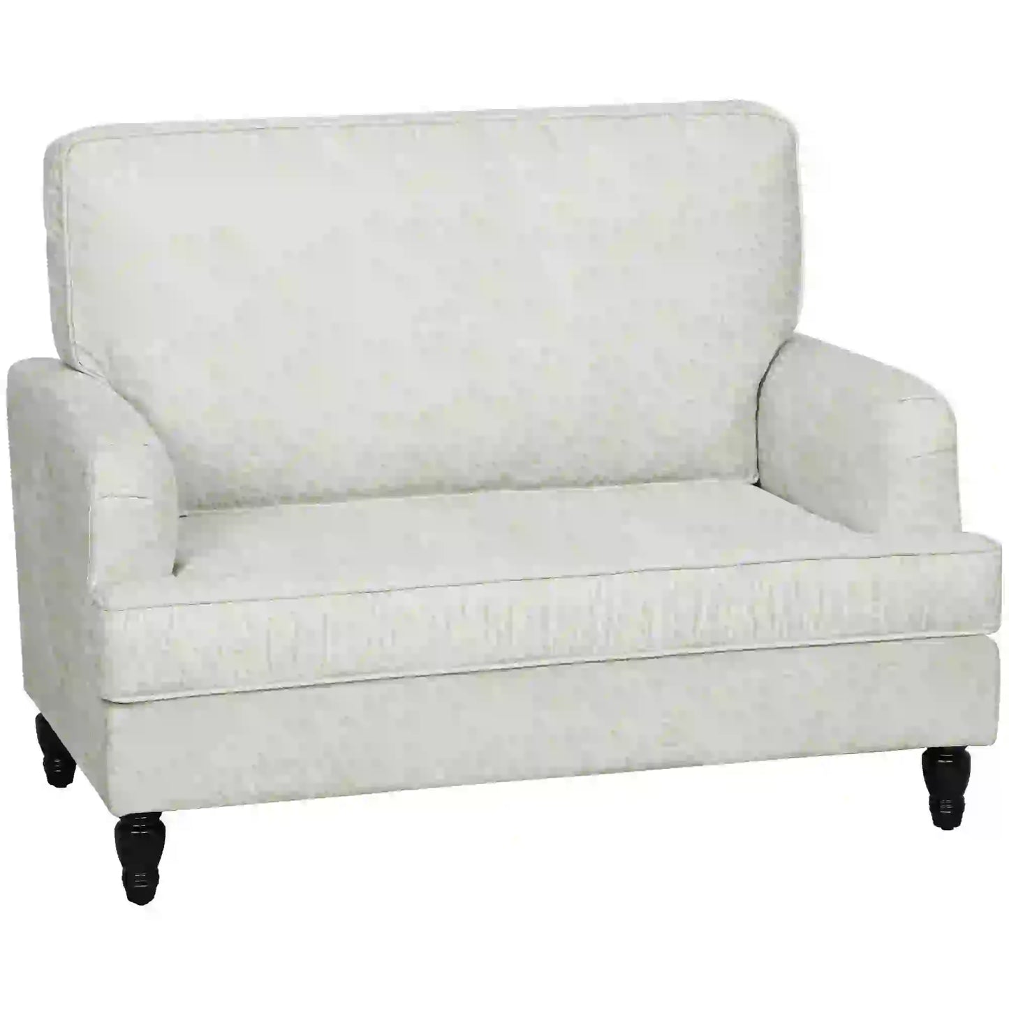 Modern Accent Chair, Leathaire Armchair, Cream White