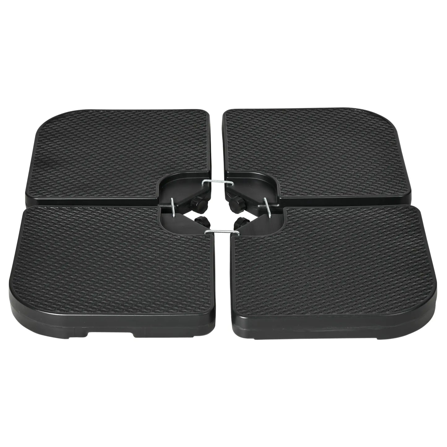 4PCs Cantilever Umbrella Base Weights, HDPE Water or Sand Filled, Black Umbrella Bases at Gallery Canada