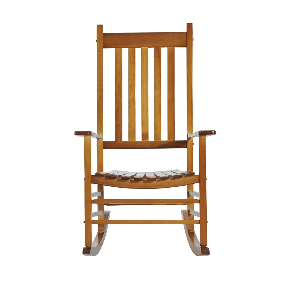 Wooden Porch Rocking Chair, Outdoor Patio Recliner, Natural Outdoor Rocking Chairs at Gallery Canada