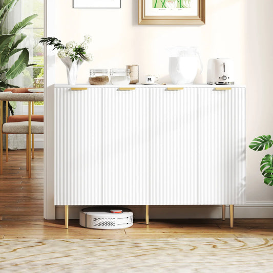 Modern Kitchen Storage Cabinet, Adjustable Shelves, White Bar Cabinets White at Gallery Canada