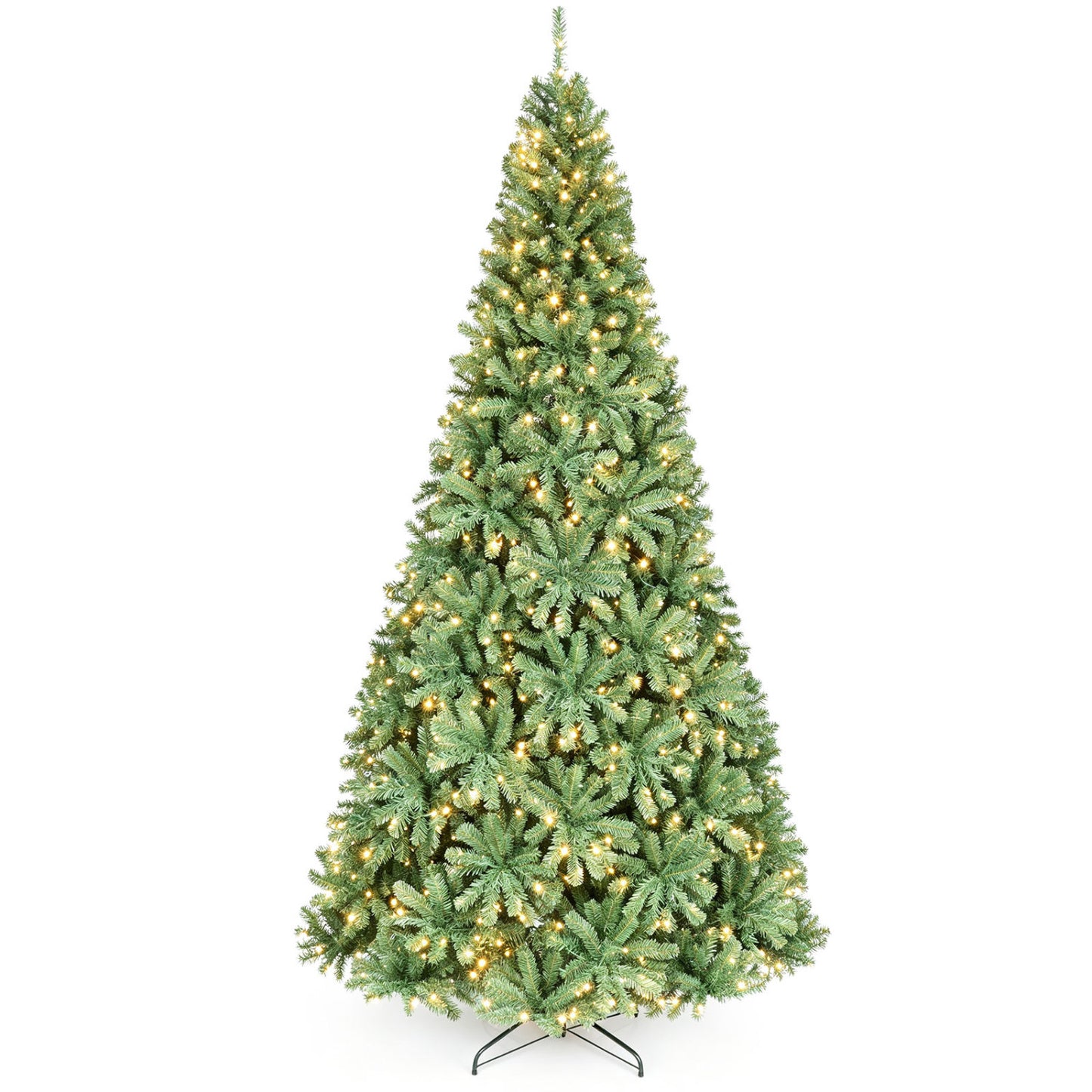 9FT Artificial Christmas Tree, Folding Stand, 2 Lighting Colors Christmas Tree at Gallery Canada