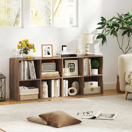 8-Cube Bookcase Bookshelf, Storage Organizer, Natural Bookcases Natural at Gallery Canada
