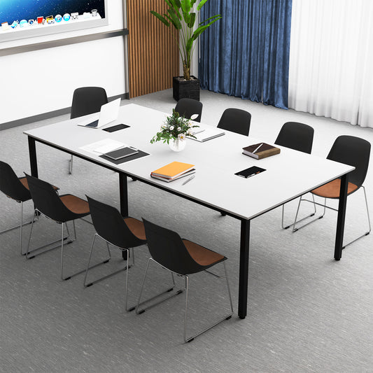 8 Feet Conference Table, Seats 10 People, White Standing Desks White at Gallery Canada