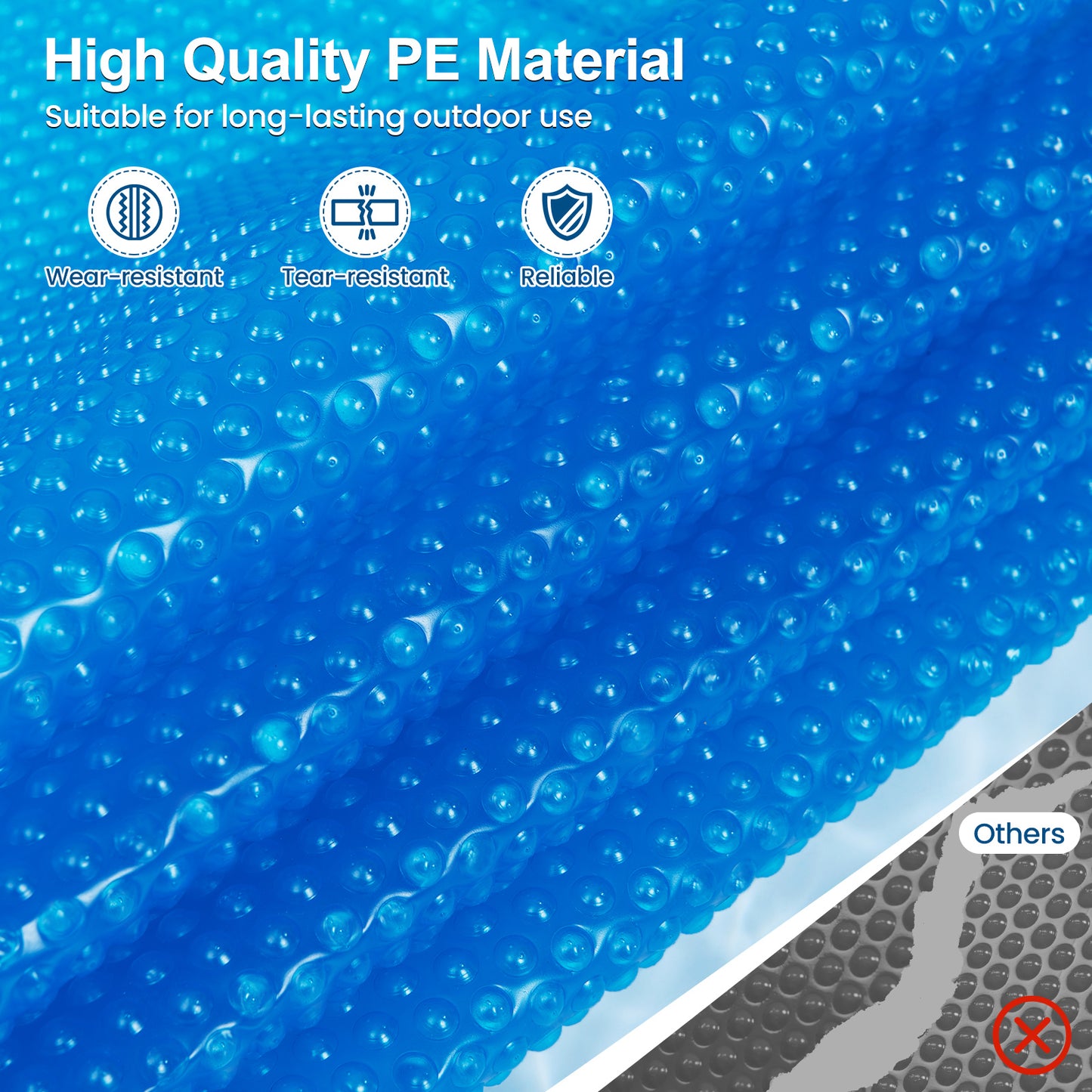 8 Feet Round Solar Pool Cover, 12 Mil, Blue Swimming Pools at Gallery Canada
