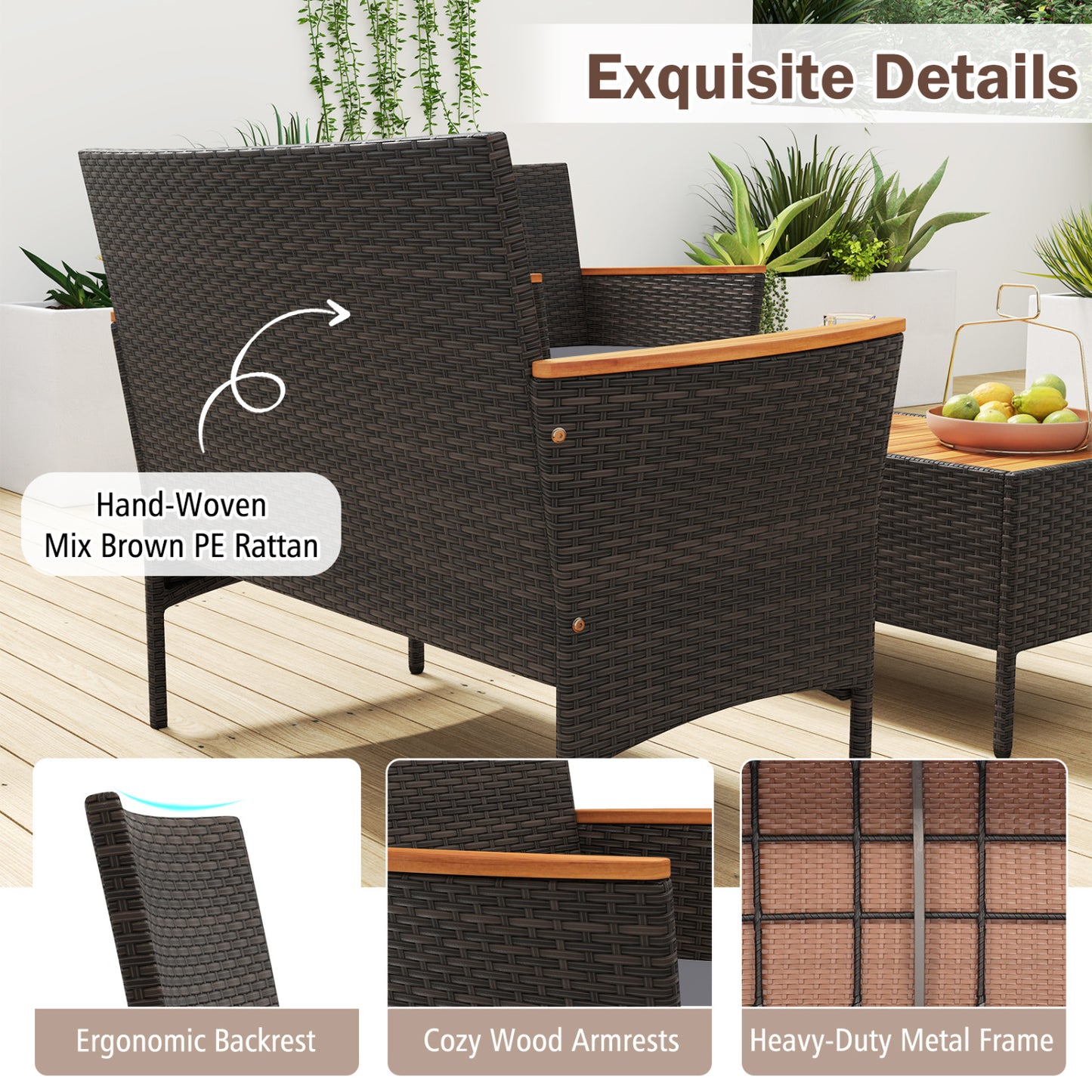 8 Piece Patio Wicker Sofa Set, 4 Rattan Chairs, 2 Loveseats, 2 Tables, Gray Patio Conversation Sets at Gallery Canada