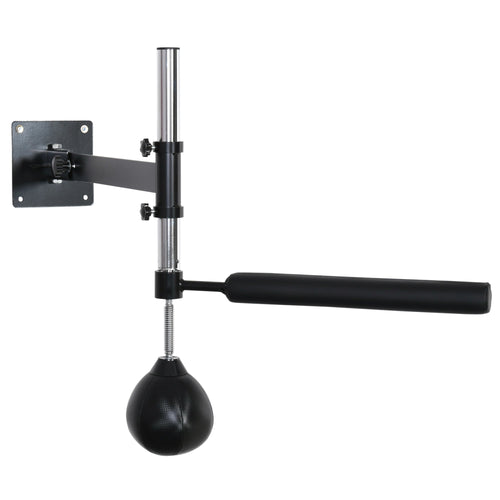 Wall Mount Reflex Boxing Trainer, 360° Rotating Rapid Boxing Bar with Punching Ball, Height Adjustable for Home Gym