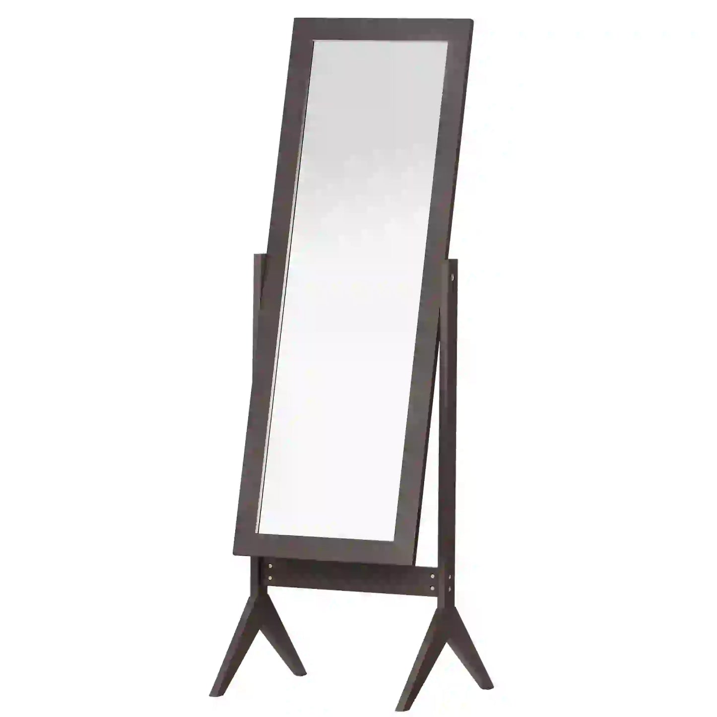 Full Length Mirror, Free Standing, Adjustable Angle, Dark Brown Full Length Mirrors at Gallery Canada