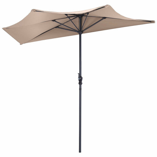 9 Feet Patio Bistro Half Round Umbrella without Weight Base at Gallery Canada