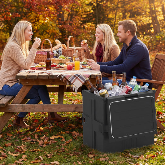 91 Qt Insulated Food Pan Carrier with Door Shafts, Black Kitchen Appliances Black at Gallery Canada